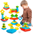 BELLOCHIDDO Montessori Toys for 2 3 4 5 Year Old Boy Girl - Blocks for