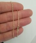 14k Real Solid Yellow Gold Paper Clip Bracelet Pulsera