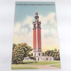 Richmond Virginia -Carillon of 66 Bells- WWI Memorial Tower Postcard 1930-45