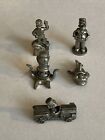 MONOPOLY THE SIMPSONS Game Replacement Parts, Set of 5 Pewter Tokens only