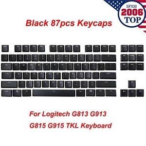 A full set G915 TKL 87 Key Caps Black for Logitech G813 G913 G815 G915 Keyboard