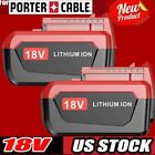Pack 18 Volt 6.0Ah Lithium Battery for Porter Cable 18V PC18B PC18BLX PC18BL