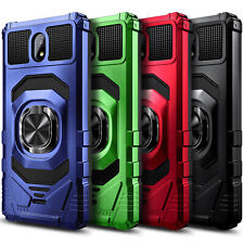 For Nokia C100 Case Shockproof Ring Kickstand Phone Cover with Tempered Glass