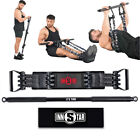 Innstar Adjustable 200LBS Bench Press Resistance Bands with Fitness Bar Exercise