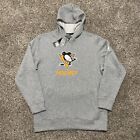 Adidas Pittsburgh Penguins Mens XL Fleece Hoodie Hooded Gray Sweatshirt HB2833
