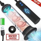 Vacuum Electric Penis Pump Digital rechargeable Male Men Penis Enlarger Growth