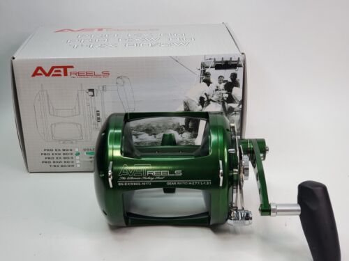 Avet EXW80/2 Two-Speed Lever Drag Big Game Reel EXW 80/2 GREEN Right Handed