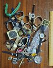 vintage junk drawer watches faces bands wristbands parts swiss & japan 20th c