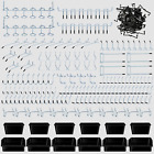 248PCS Pegboard Accessories Organizer Kit, Pegboard Bins, Pegboard Set for Tools