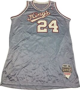 Theus #24 Sacramento Kings Mitchell & Ness 87/88 Hardwood Classic Jersey Size 56