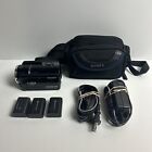 Sony HDR-XR160 (160 GB) DVD, Camcorder & 3 Batteries + Charger TESTED WORKS