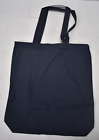 Lot of 12 Cotton Tote Bags Navy Blue w Bottom Gusset TG110 Shopping Carry