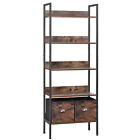 5 Tier Open Bookshelf Bookcase Storage Rack Shelves for Living Room/Home/Office