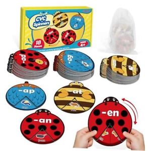 Word Cards,Word Games,Phonics Games,Speech Therapy Toys for Toddlers CVC