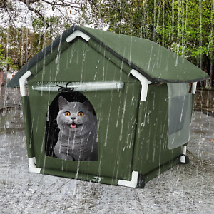 Outdoor Cat House Weatherproof Cat Shelters for Feral Cats Indoor Cat House with