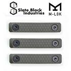 M-LOK rail cover grip panels - 3-pack/ (OD-Green / 2-slot) for MLOK rails