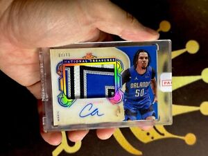 2020-21 National Treasures RC Cole Anthony RPA 7/11 Rookie Patch Auto Sealed