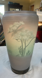 Rookwood Pottery Scenic Floral Vellum Vase 1908 Lenore Asbury 14
