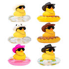 Car Mini Rubber Duck Dashboard Ornament Yellow Duck Toy Car Decorations