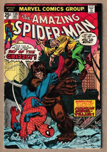 Amazing Spider-Man #139 1963 VG Marvel 1st App of the Grizzly Gil Kane Cover