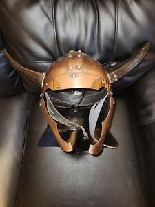 roman helmet with viking horns
