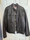 Levi’s Moto Jacket Brown Faux Leather With Liner Men’s Size M
