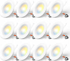 12 Pack 5/6 inch 5CCT LED Recessed Lighting , Dimmable, Damp Rated, 12.5W=100W