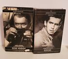 ALFRED HITCHCOCK PSYCHO NEW & REAR WINDOW USED VHS TAPES 1980S RENEWED