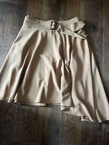 Lane Bryant Camel Belted Skirt-size 12