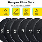 Zelus Olympic Rubber Bumper Weight Plate Set 2