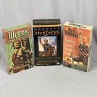 Lot 3 VHS Tapes Kirk Douglas Adventure Films Spartacus Ulysses And The Vikings