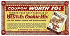 New Listing1955 Nestle's Cookie Mix Store Vtg Coupon Grocery 10 Cents Off Expired