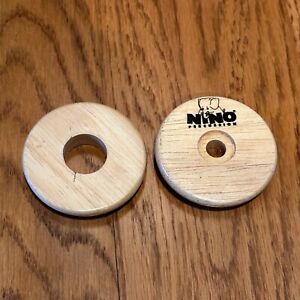 Nino Percussion Cabasa Small Size Wooden Replacement Parts Wood Circles 2.25