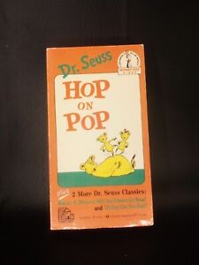 Dr Seuss Hop On Pop VHS Video Tape Marvin k Mooney Oh Say Can You Say