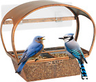 Window Bird Feeder Durable Metal Bird Feeders for outside with Adhesive Sheet