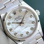 ROLEX OYSTER PERPETUAL AIR KING STAINLESS STEEL WATCH 34MM WHITE DIAL 14000