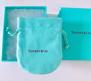 Tiffany & Co. Empty Packaging Blue Gift Box & Pouch 2pc Set NEW!!