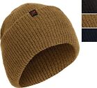 100% Wool Double Layered Knit Watch Cap Beanie Cold Weather Hat with Rothco Tag