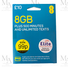 EE PAYG Mobile Sim Card Pay As You Go 4G 5G - £10 Subscription Pack (UK Sim)