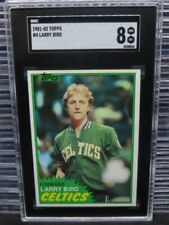 1981-82 Topps Larry Bird #4 SGC 8 Boston Celtics NM-MT (54) D92