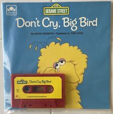 Read Along Book with Cassette Tape SESAME STREET Dont Cry, Big Bird