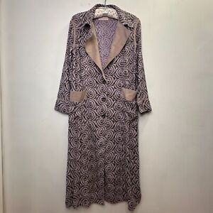 We the Free People Sunset Duster Trench Coat Purple Size Medium