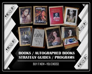 BOOKS, AUTOGRAPHED BOOKS, STRATEGY GUIDES,  PROGRAMS 