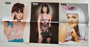 KATY PERRY 3x A3 posters from TOPP magazine Norway. PARAMORE, NICK JONAS.