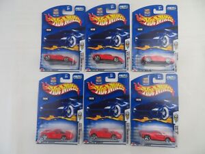 Hot Wheels 2003 24/42 First Editions 36 Enzo Ferrari Red Die-Cast Car LOT OF 6