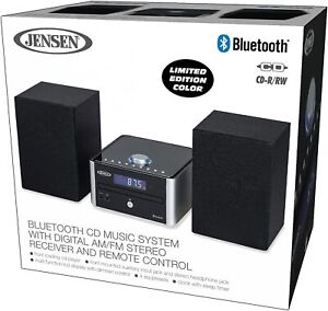 Bookshelf Home Stereo System Bluetooth Cd Player AM FM Radio Stereo Music
