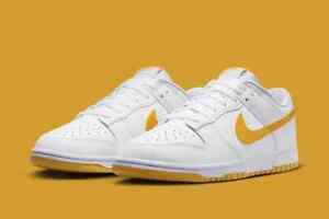 Nike Dunk Low White University Gold DV0831-110 Men’s Shoes NEW