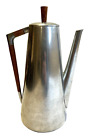 KMD Royal Holland Daalderop Coffee Tea Pot Pewter and Teakwood Mid-Century