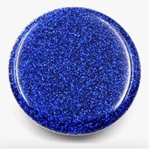 Expanding Pop Up Phone Grip Holder Stand Adhesive Socket Blue Glitter