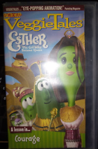 VHS 2000 VeggieTales Esther: The Girl Who Became Queen Courage Religious